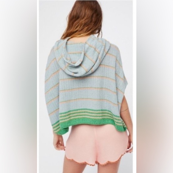 Free People Shimmer & Sheen Hoodie Poncho - Picture 7 of 8